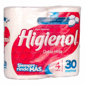 Higienol Doble hoja 4 x 30 mts