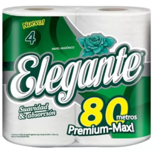 Papel higiénico Elegante 4 x 80 mts